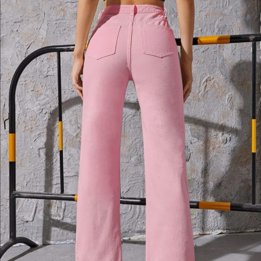 SHEIN High Waisted Straight Leg Jean - Picture 2 of 6